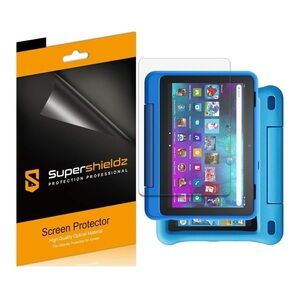 NEW 3 Pack Supershieldz Screen Protector for Fire HD 8 Kids Pro Tablet